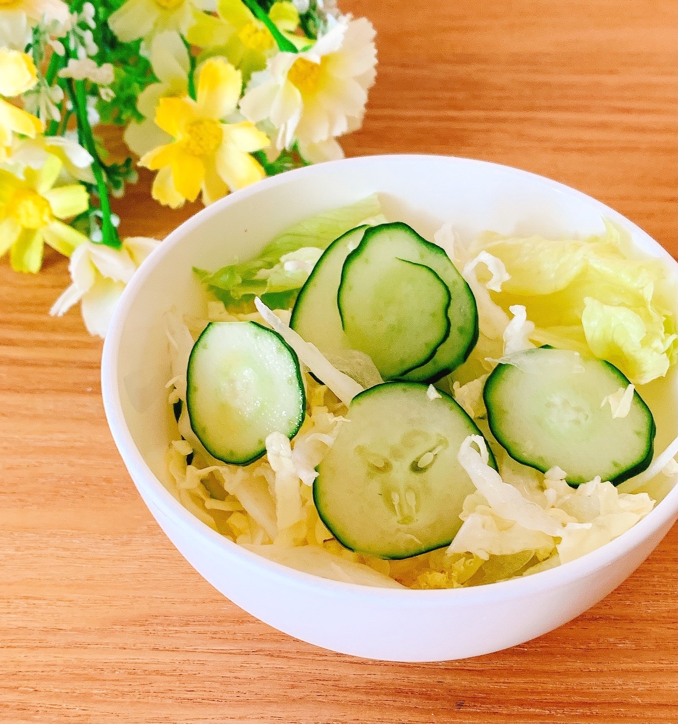 簡単♪朝の野菜サラダ✧˖°塩麹ドレッシング