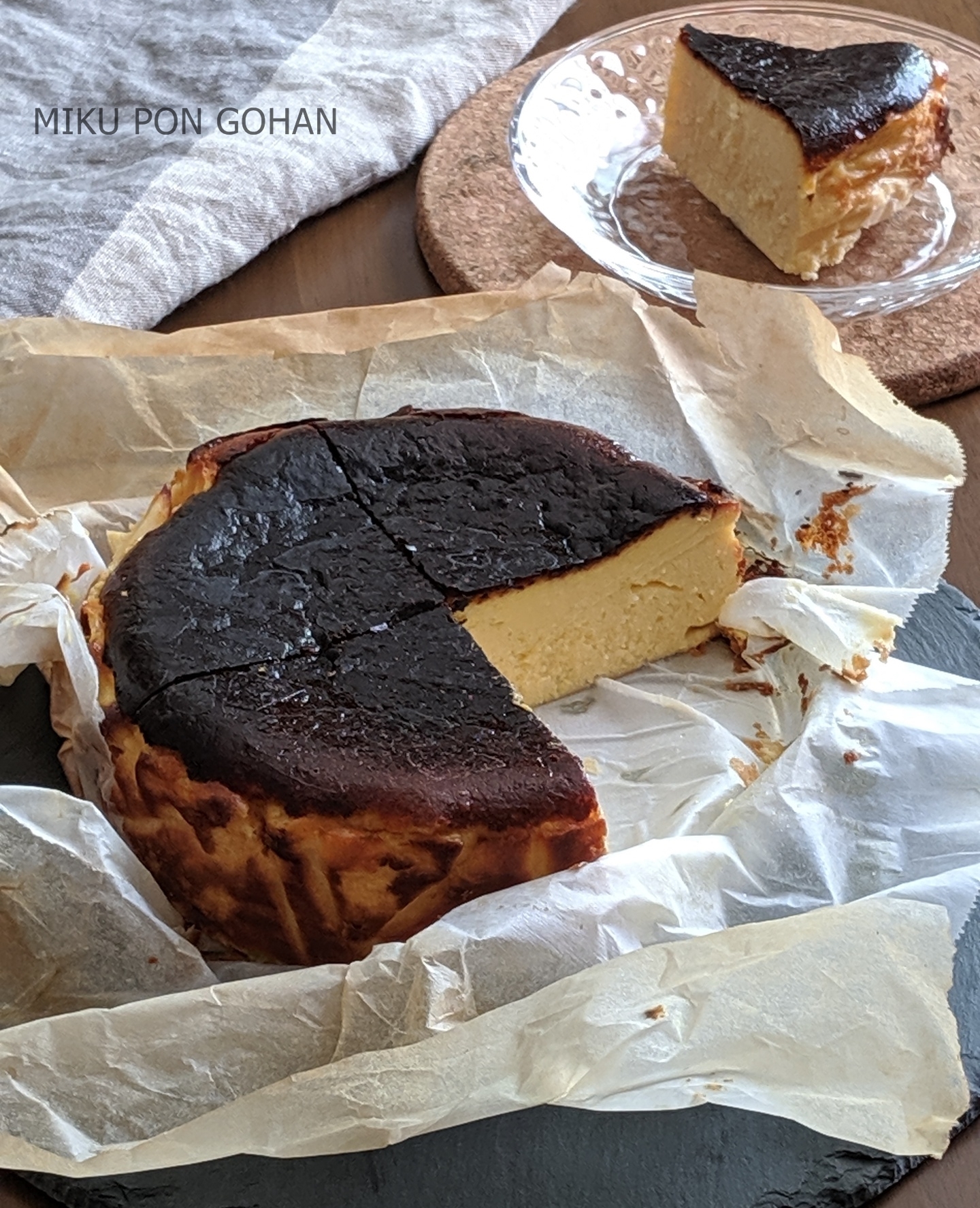 バスク風チーズケーキ 生クリームなし レシピ 作り方 By ミクぽん 楽天レシピ