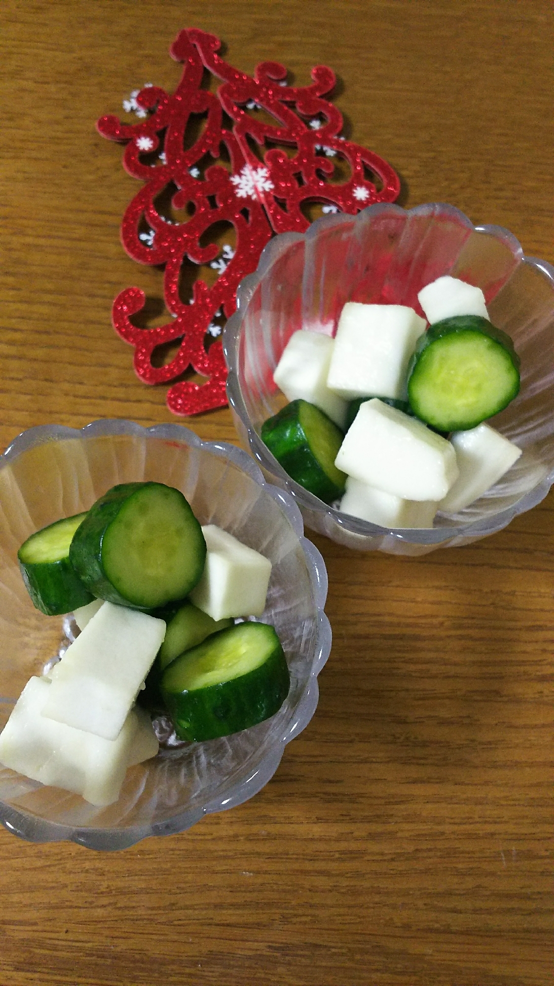 はんぺんときゅうりのサラダ