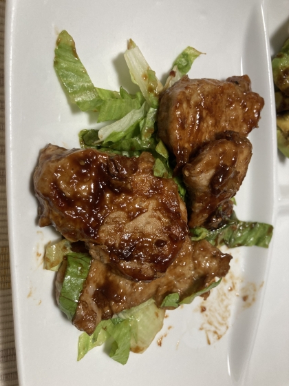 豚ヒレでポークチャップ