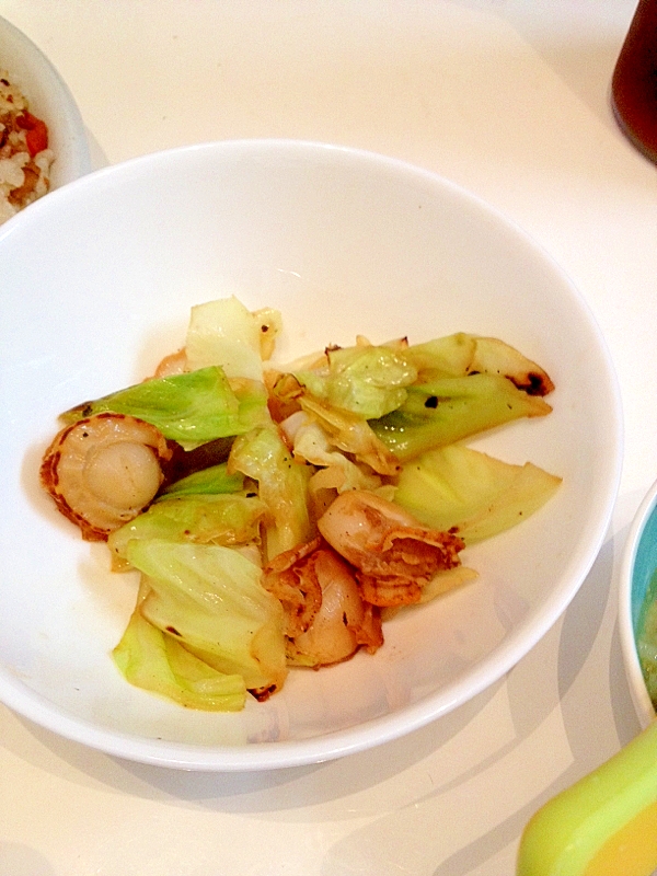 ベビーホタテとキャベツの酒蒸しバター醤油炒め レシピ 作り方 By とっこ 楽天レシピ ベビーホタテとキャベツの酒蒸しバター醤油炒め レシピ 作り方 By とっこ 楽天レシピ