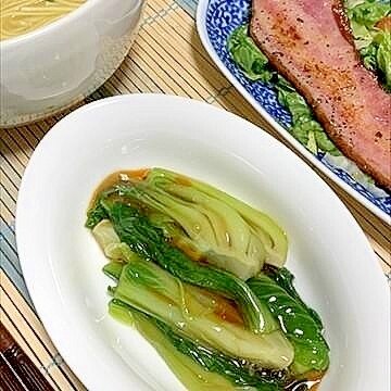 萌え断ちんげん菜なら叶います本格中華の前菜風がっ！ レシピ・作り方