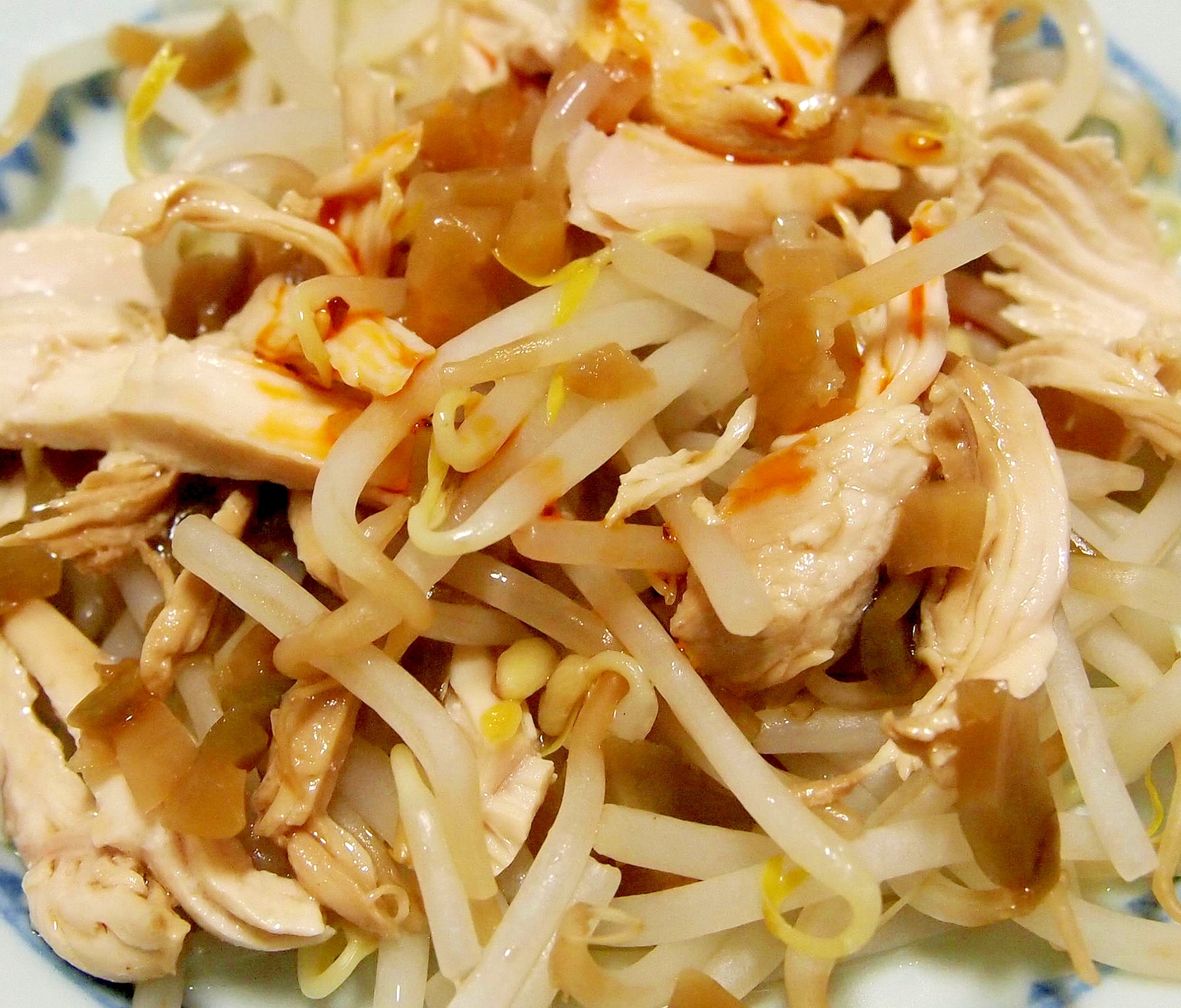 鶏とザーサイのもやし中華和え レシピ・作り方 by まるっとまる - 楽天