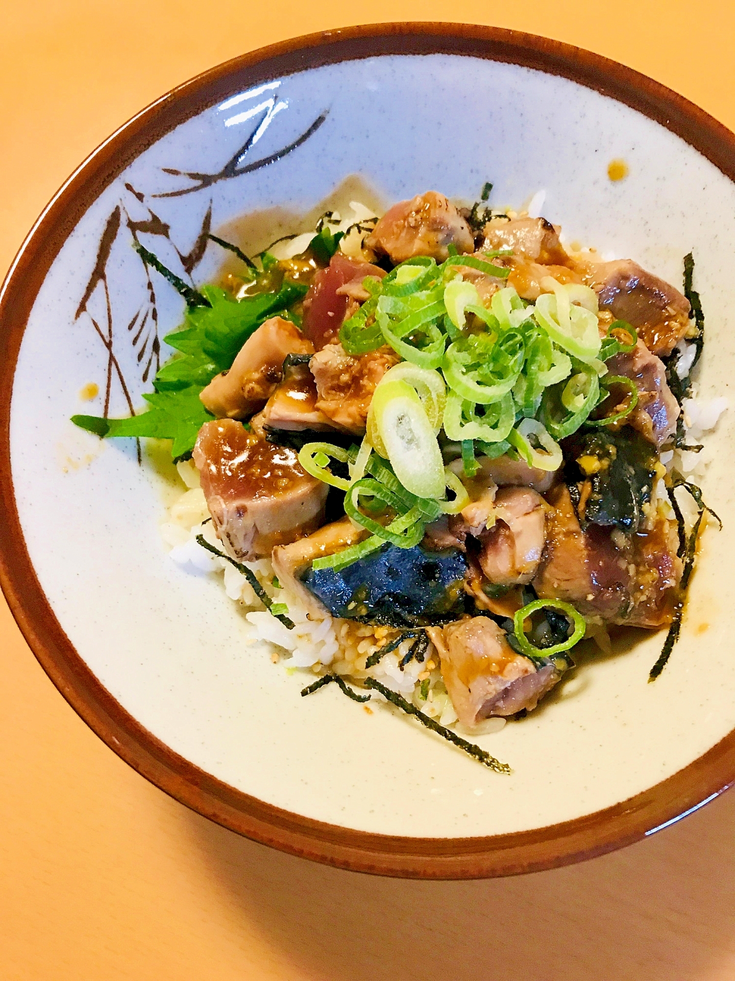 お魚パック活用●カツオのたたき丼