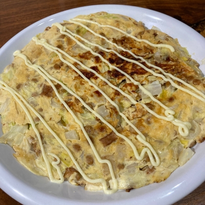 納豆とチーズって合いますね。
ふわふわでとろとろで
とても美味しかったです。