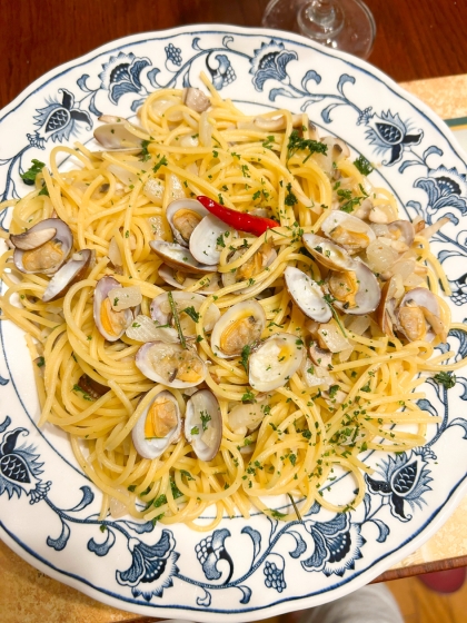 冷凍あさりで簡単☆具だくさんの贅沢ボンゴレ