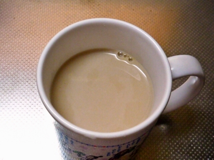 ＰＣしながら美味しくいただきました(*･∀･*)紅茶と豆乳は合いますね♪ごちそう様でしたヾ(o･∀･o)ﾉﾞ