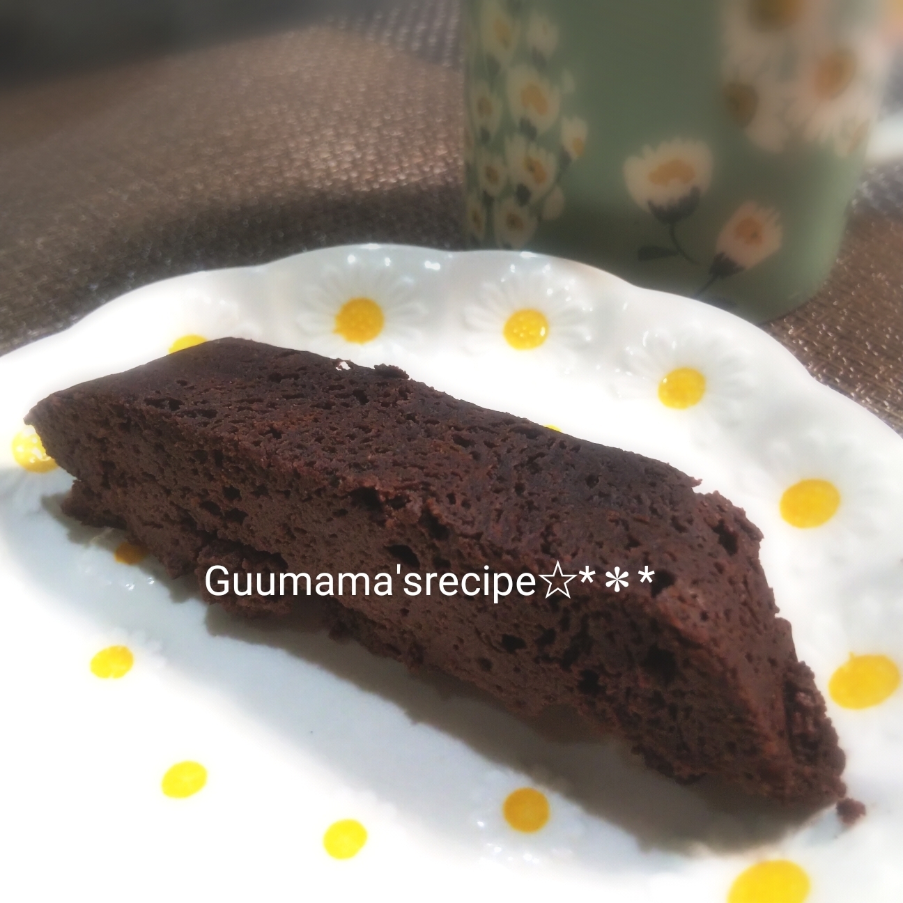 超ヘルシー♡レンジで簡単♡ほぼ豆腐♡チョコケーキ