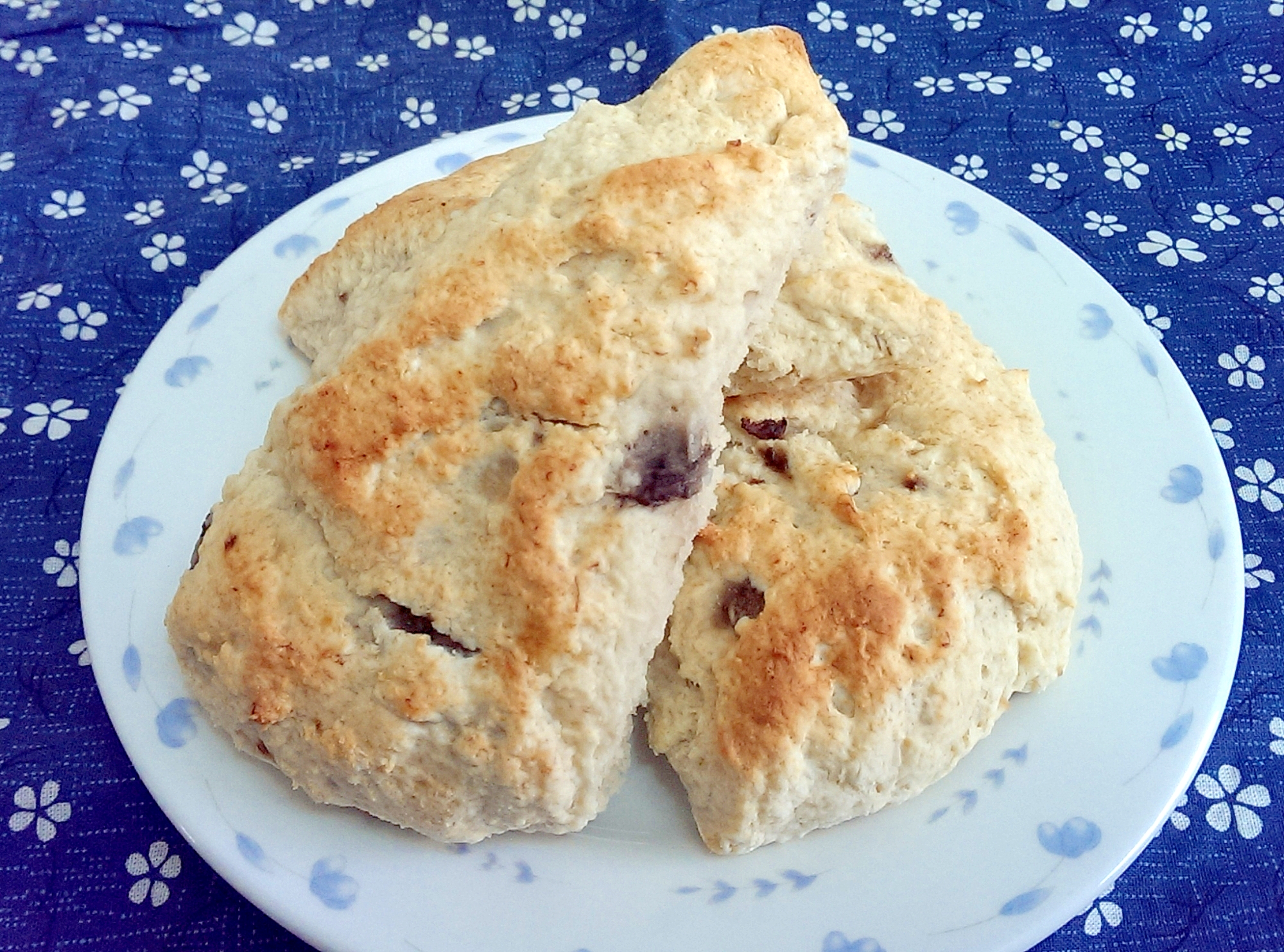 トースターで焼くバナナスコーン