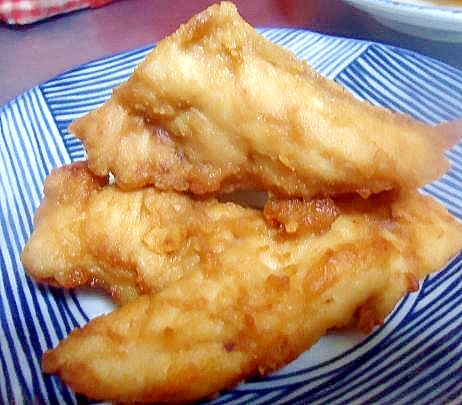 生姜風味のタラの唐揚げ