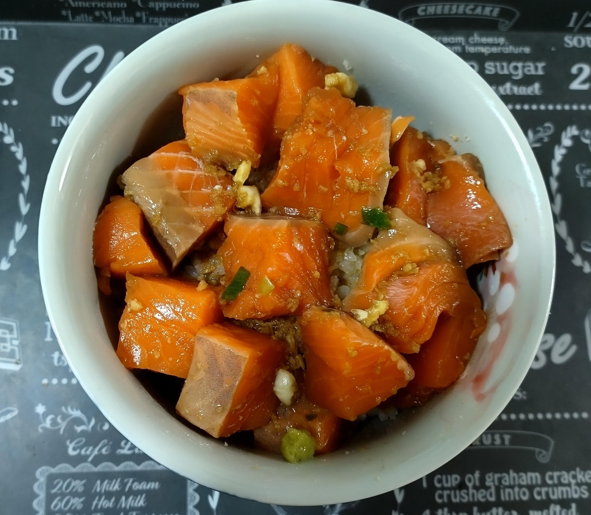 簡単 サーモン漬け丼 レシピ 作り方 By さくたん72 楽天レシピ