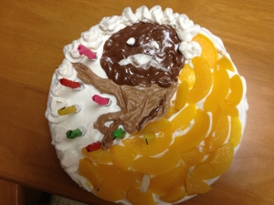 なめこのコシカケ☆ケーキ