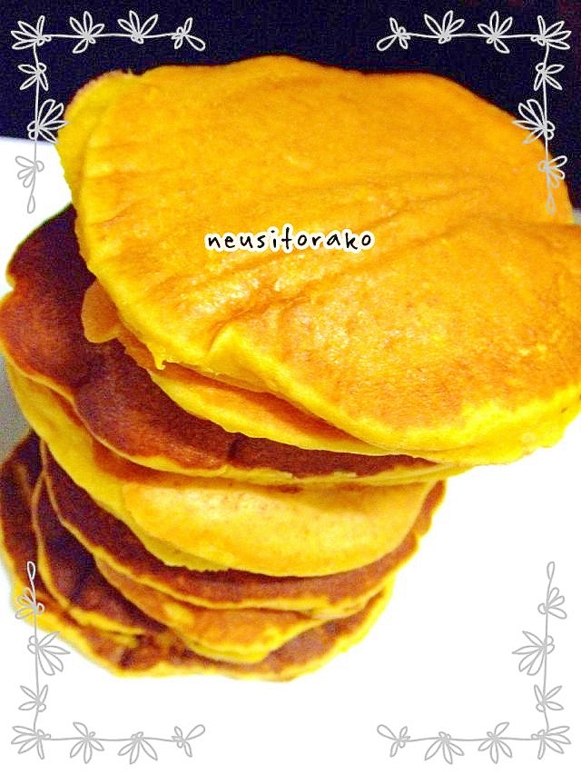大豆粉♡かぼちゃのパンケーキ