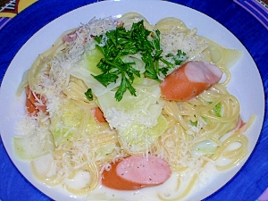 節水・ノンオイルdeグラタン風クリームパスタ♪