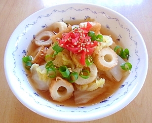 ちくわと白菜の煮びたし