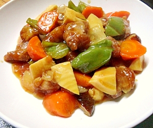 普通の酢豚☆醤油編