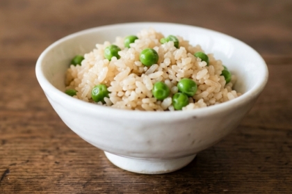 冷凍えんどう豆で☆美味しい豆ご飯