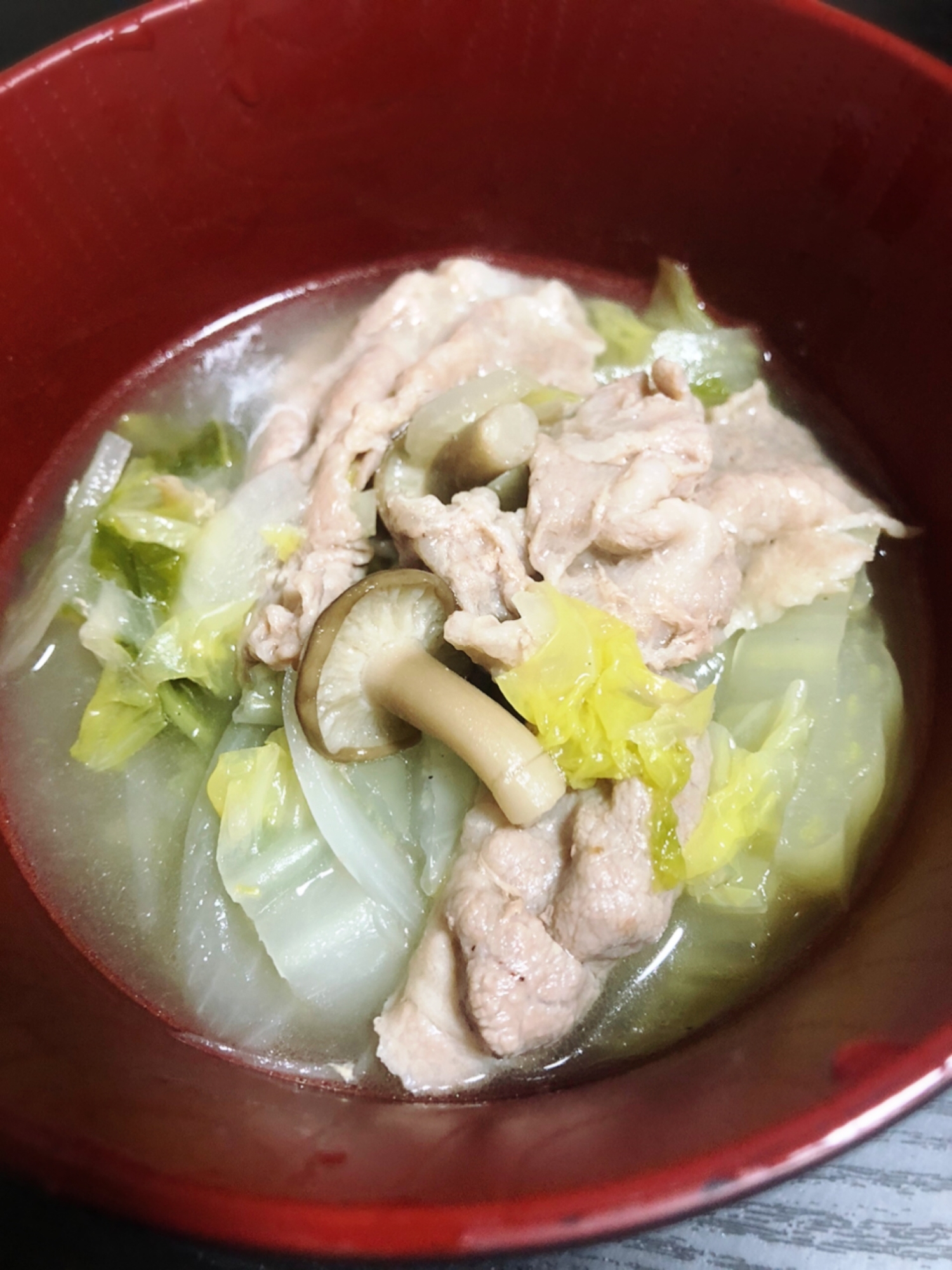 豚バラ肉と白菜の鶏ガラスープ煮