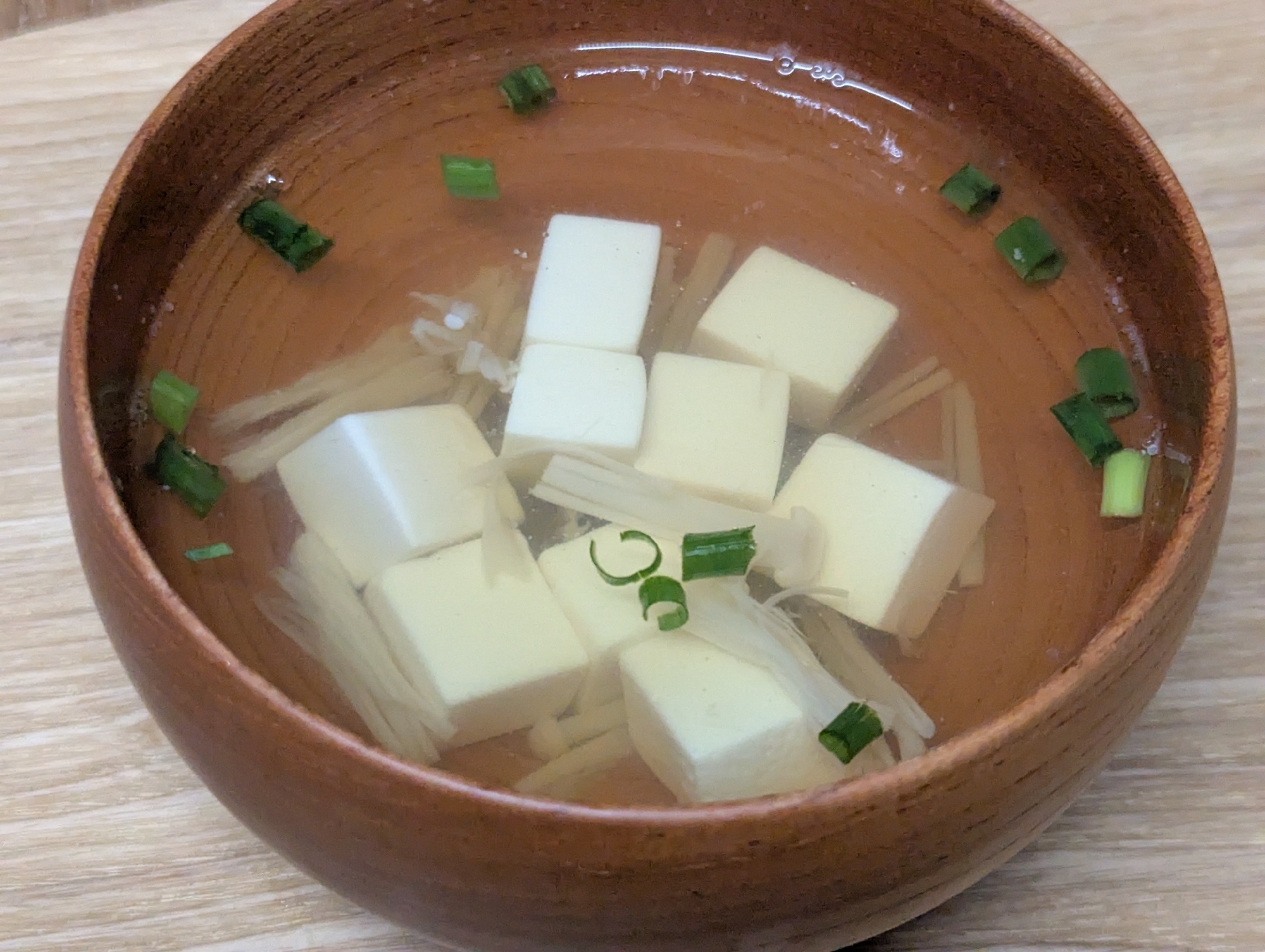 えのきと豆腐のすまし汁