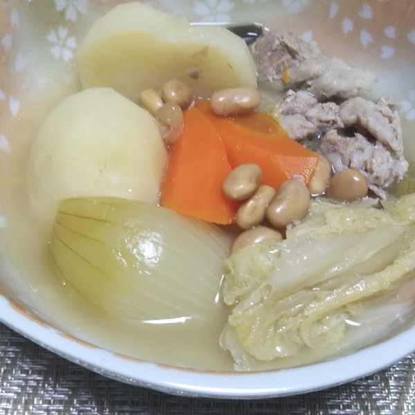 豚肉と人参とじゃがいもと玉ねぎと白菜の和風ポトフ レシピ 作り方 By ミニー7015 楽天レシピ 豚肉と人参とじゃがいもと玉ねぎと白菜の和風ポトフ レシピ 作り方 By ミニー7015 楽天レシピ