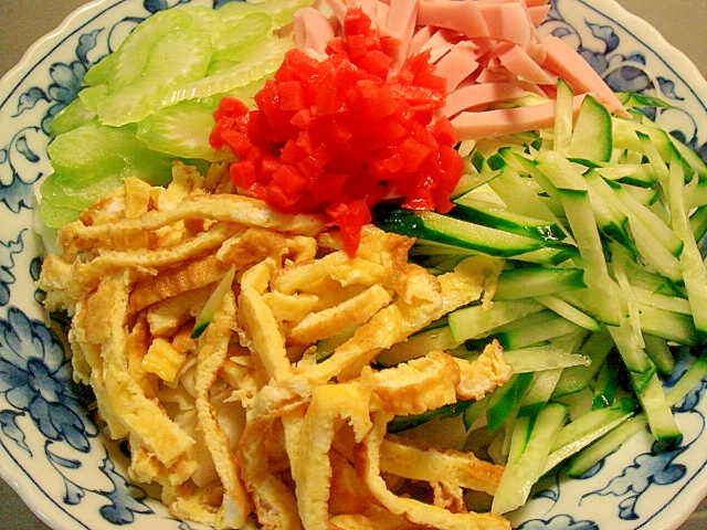 ビーフンで冷やし中華風♥キャベツダイエット