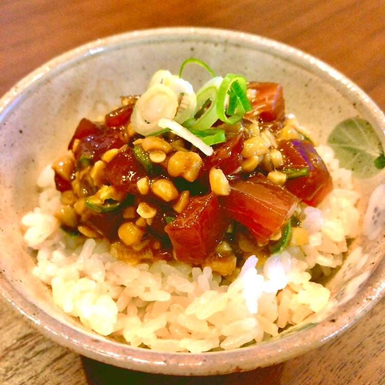 〜寿司屋のまかない〜　マグロ納豆丼♪