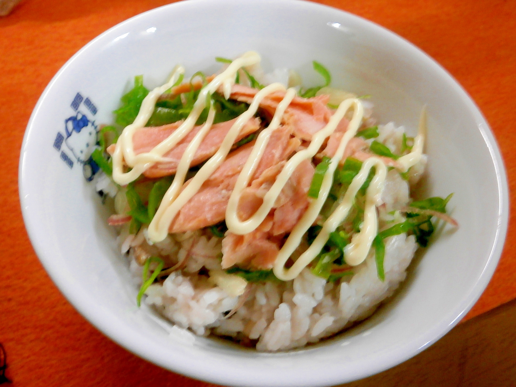 雑穀米で☆焼き鮭丼