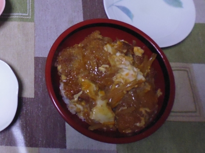 お惣菜かつ&お惣菜れんこんかつで♪お手軽かつ丼