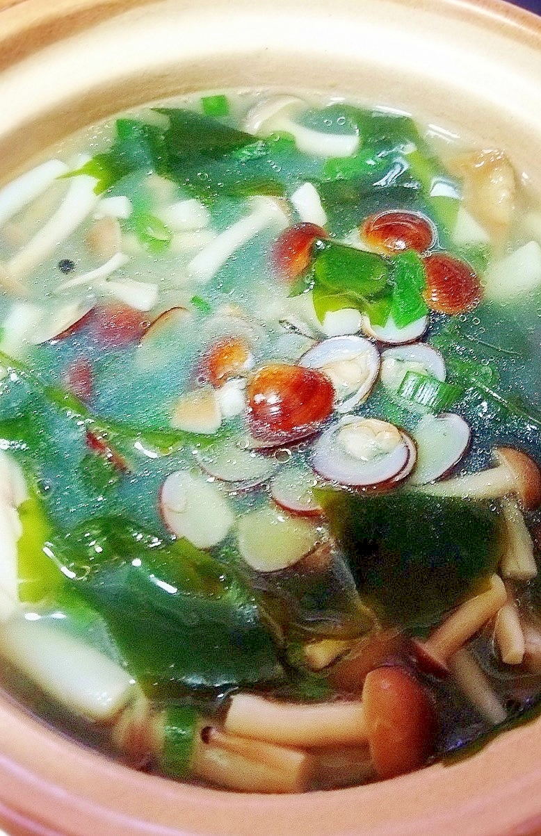 しじみとわかめの中華スープ
