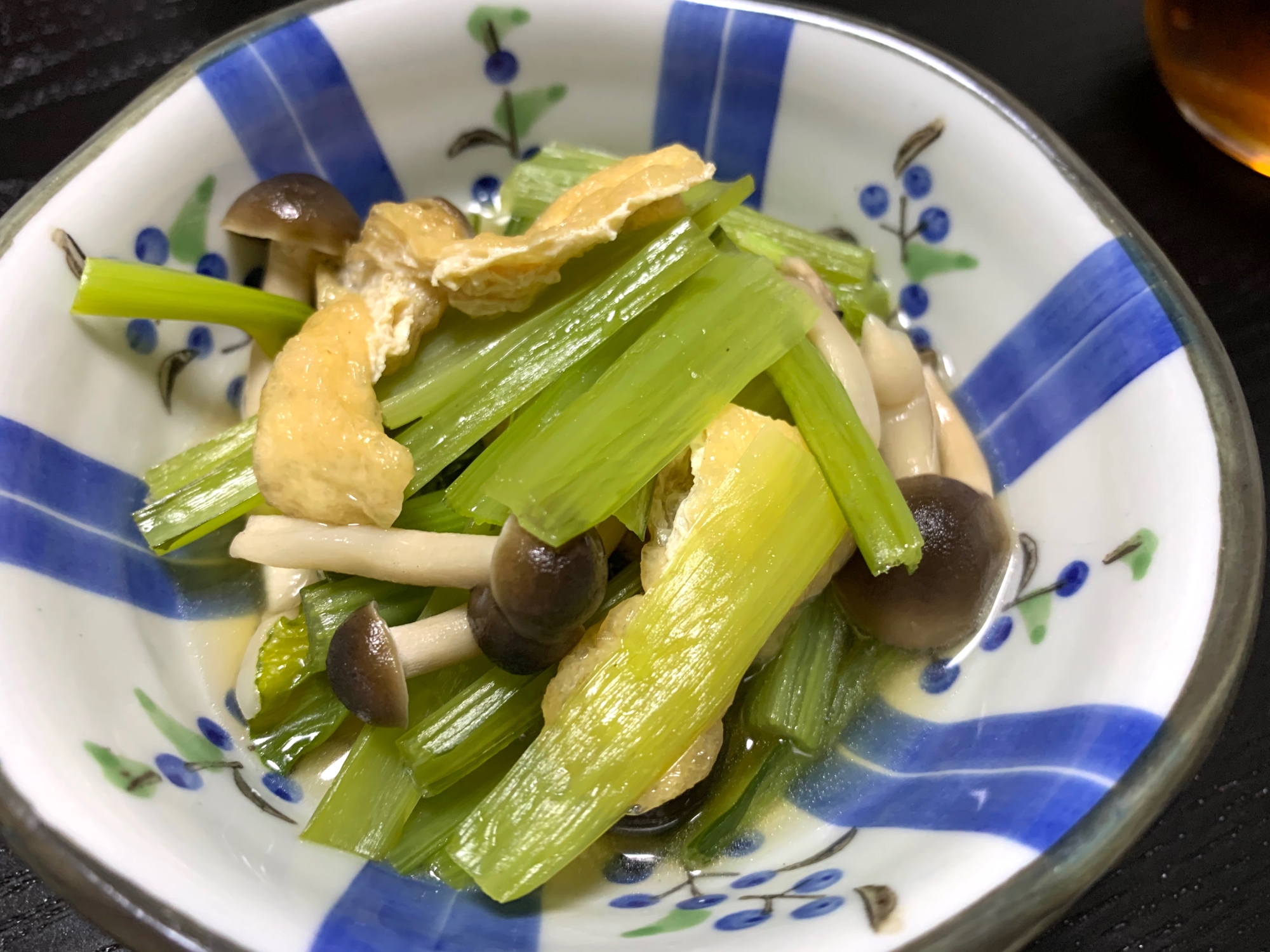 小松菜と油揚げの煮物