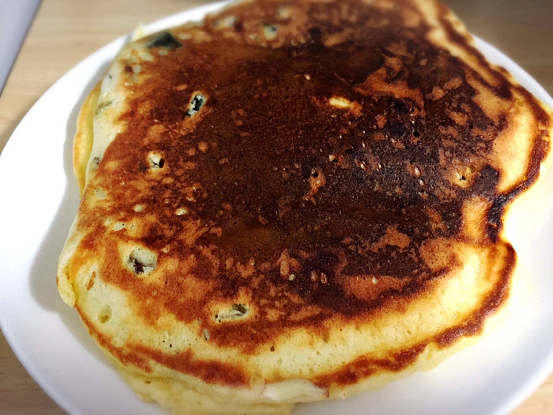 カボチャとレーズンのパンケーキ*