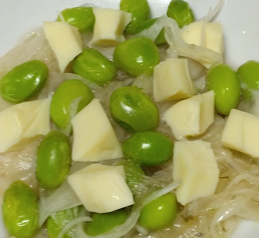 ✨新玉ねぎと枝豆のチーズサラダ✨健康 料理 消費