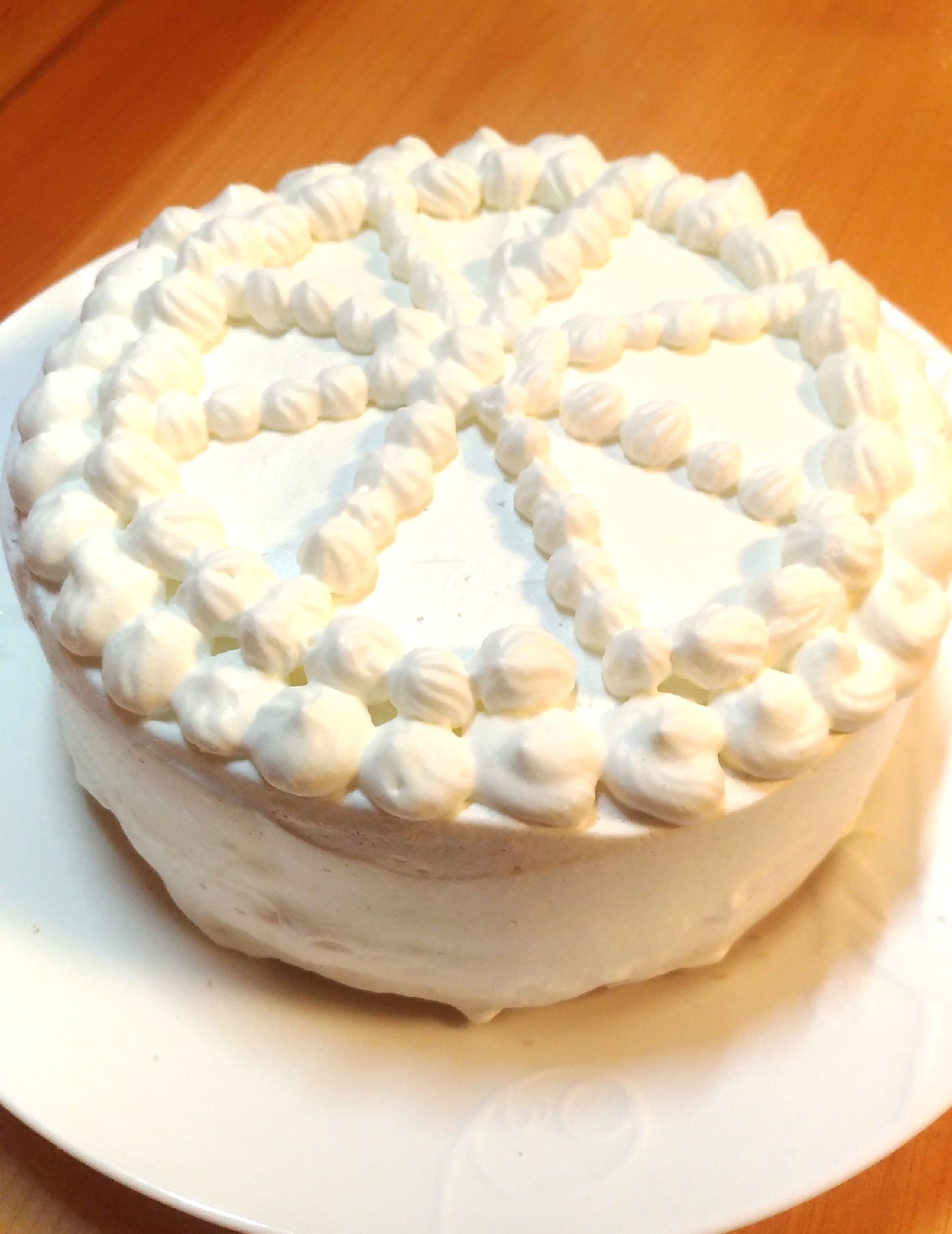 ヘルシー☆水切りヨーグルトクリームのショートケーキ