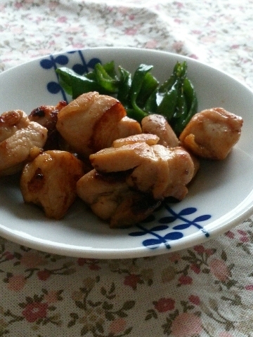 お弁当に　チキンとピーマンの照り焼き