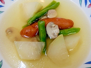 コールラビの簡単スープ