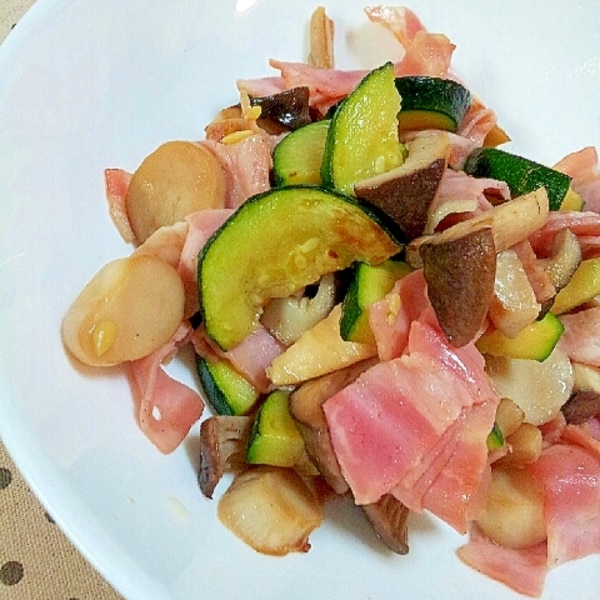 ズッキーニとエリンギとベーコンの炒め物 レシピ 作り方 By ラズベリっち 楽天レシピ ズッキーニとエリンギとベーコンの炒め物 レシピ 作り方 By ラズベリっち 楽天レシピ