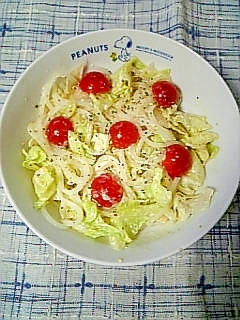 ☆トマトレタスのマロニーサラダ☆