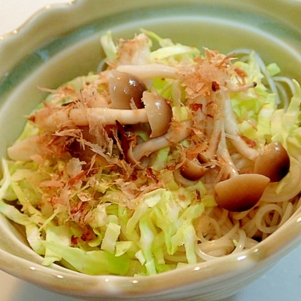 キャベツとしめじのぶっかけ素麺 レシピ 作り方 By ぷ みぃまま 楽天レシピ キャベツとしめじのぶっかけ素麺 レシピ 作り方 By ぷ みぃまま 楽天レシピ