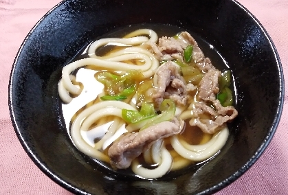 たっぷり！豚ねぎうどん