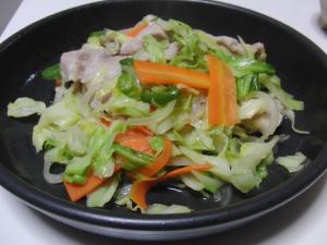 焦げない野菜炒め