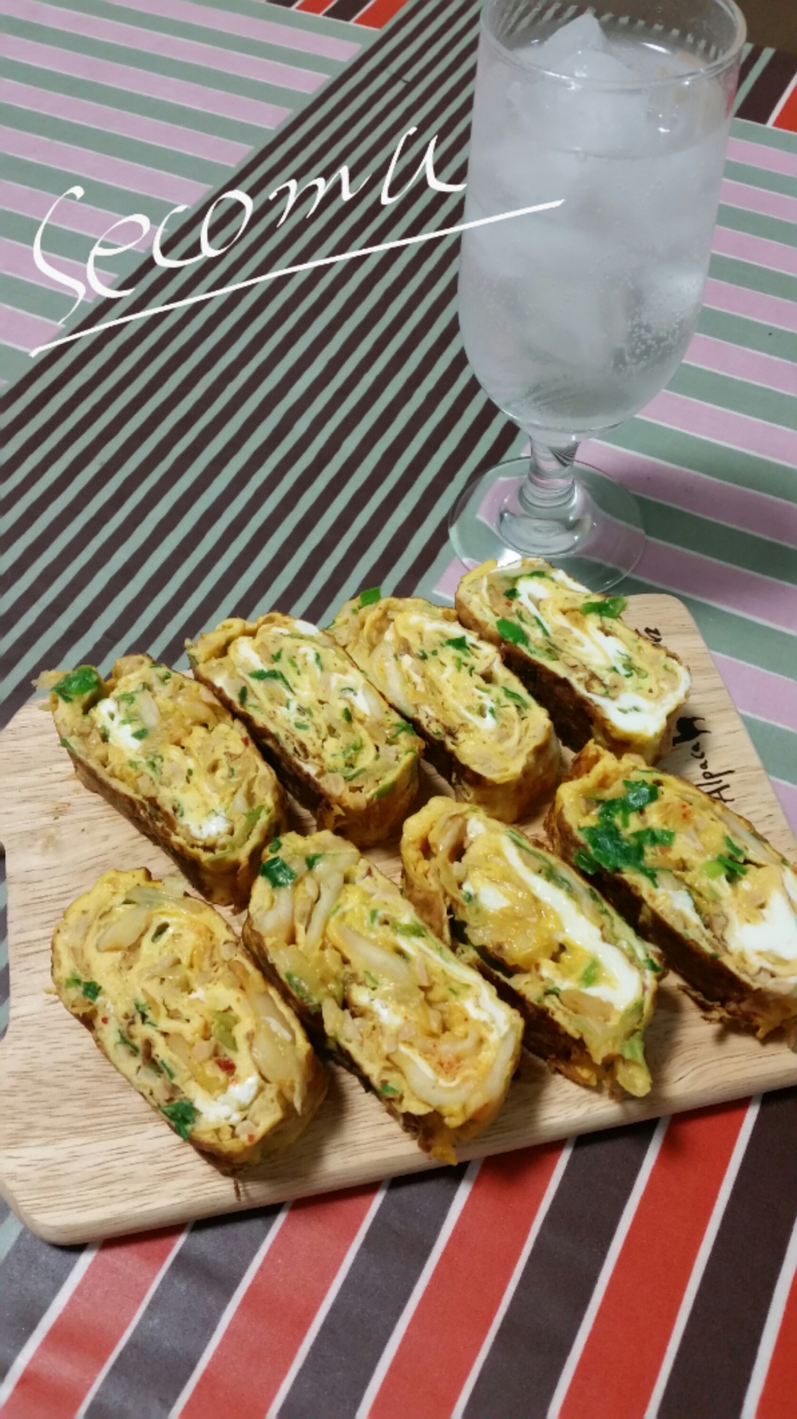 卵焼きもメインおかずに！キムチとニラで栄養満点！