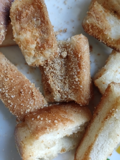 【幼児食】こんがり♪ひと口きな粉トースト
