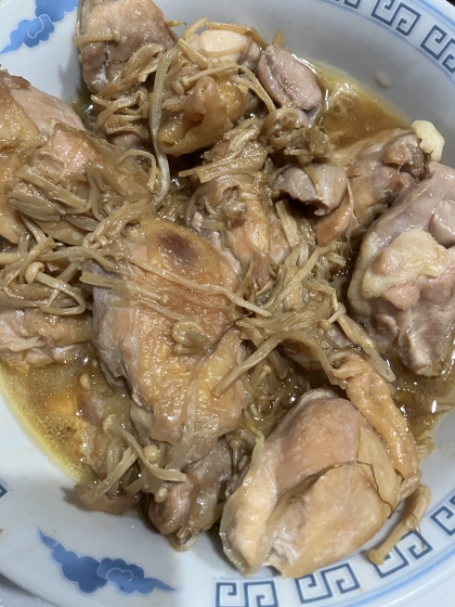 ダイエット中に！もやしとエノキと鶏胸肉の炒め物