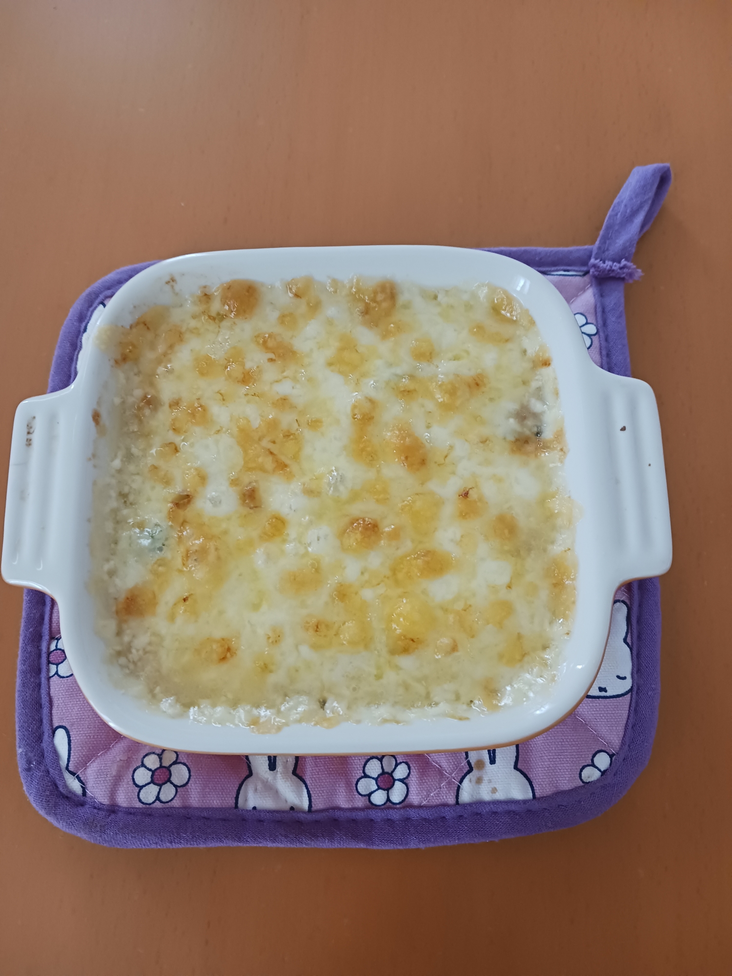 豆腐と納豆おくらのグラタン風