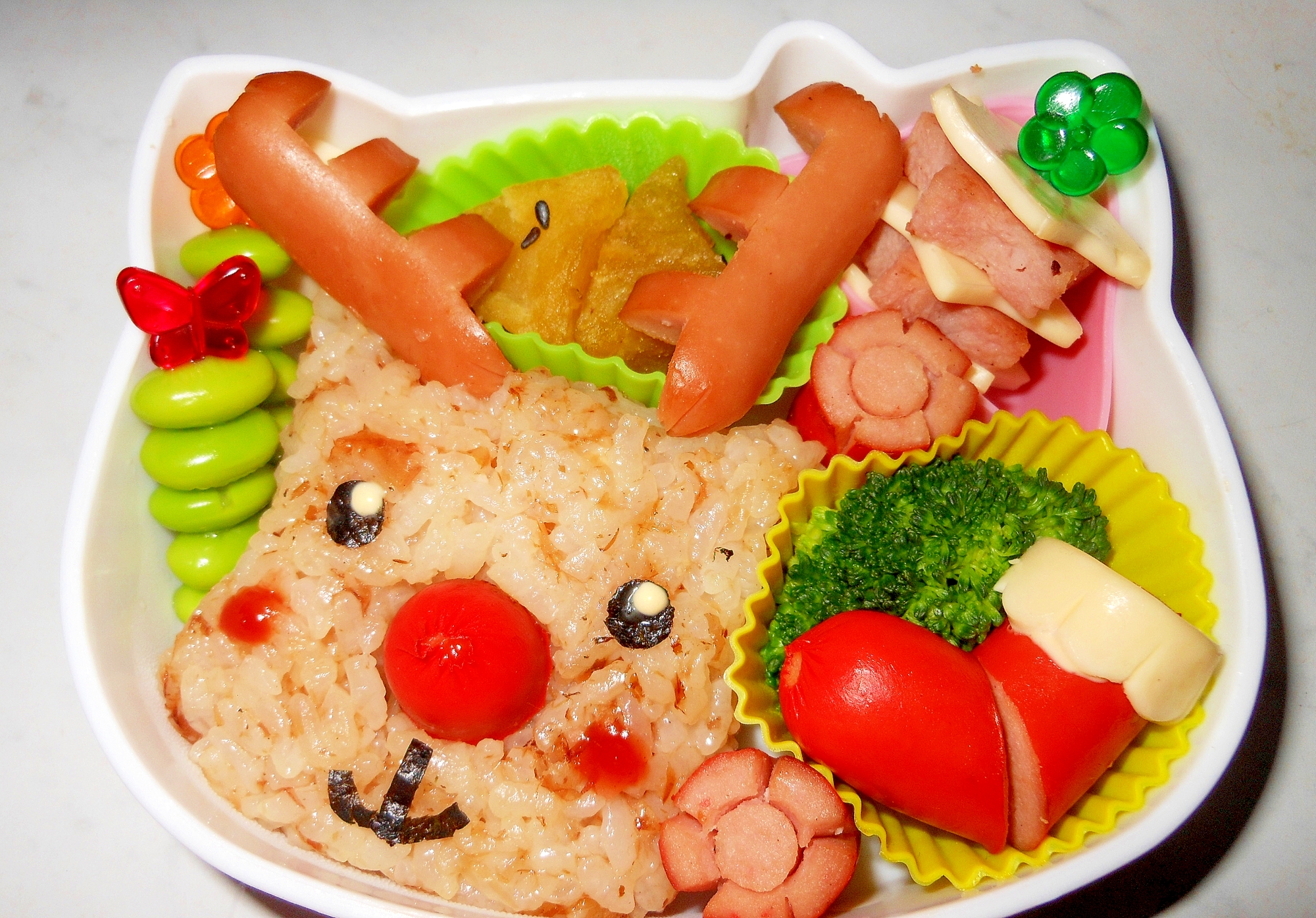 クリスマス！トナカイ弁当！キャラ弁