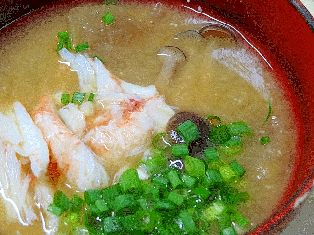 北海道名物☆ 「毛ガニの鉄砲汁」