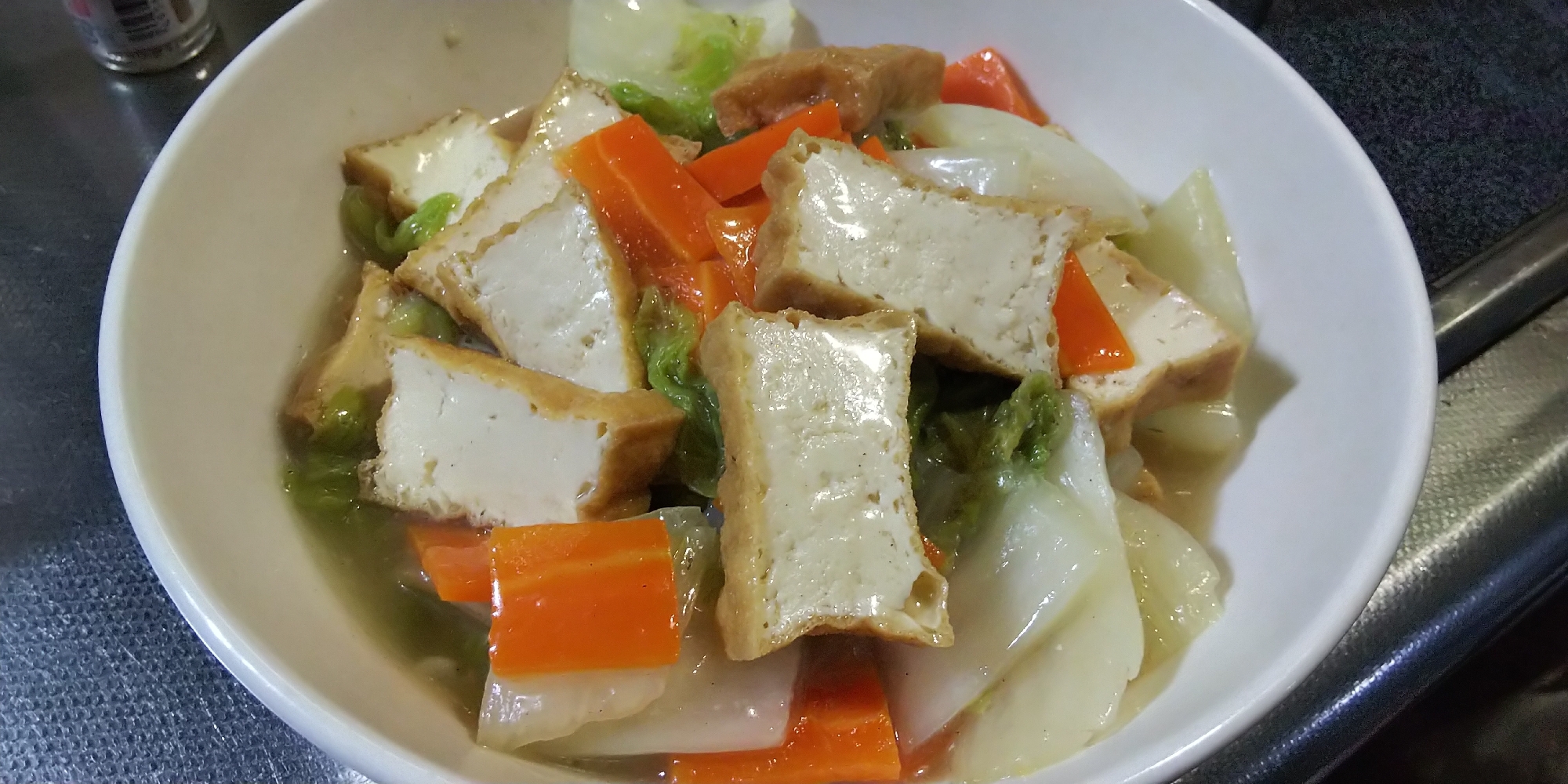 厚揚げと白菜の中華風煮物