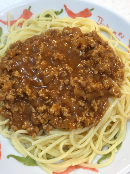 ミートソース大好きなので、1・5倍のパスタ麺たいらげました♪
とっても美味しくいただきました♪ご馳走さまです( ´ ▽ ` )ﾉ