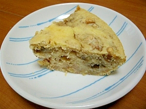 ホットケーキミックスで、バナナとクルミのケーキ