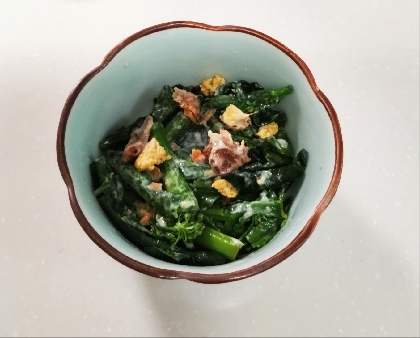 菜の花＆卵＆ツナサラダ